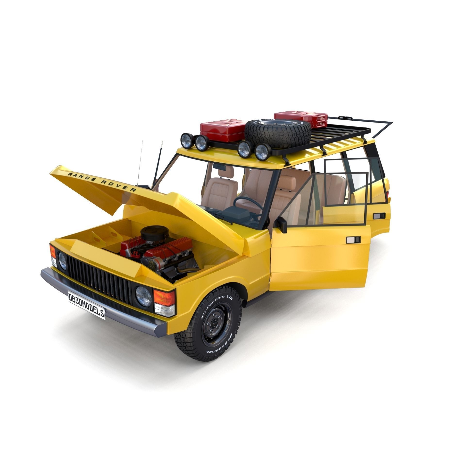 Range Rover Classic with chassis and interior v2