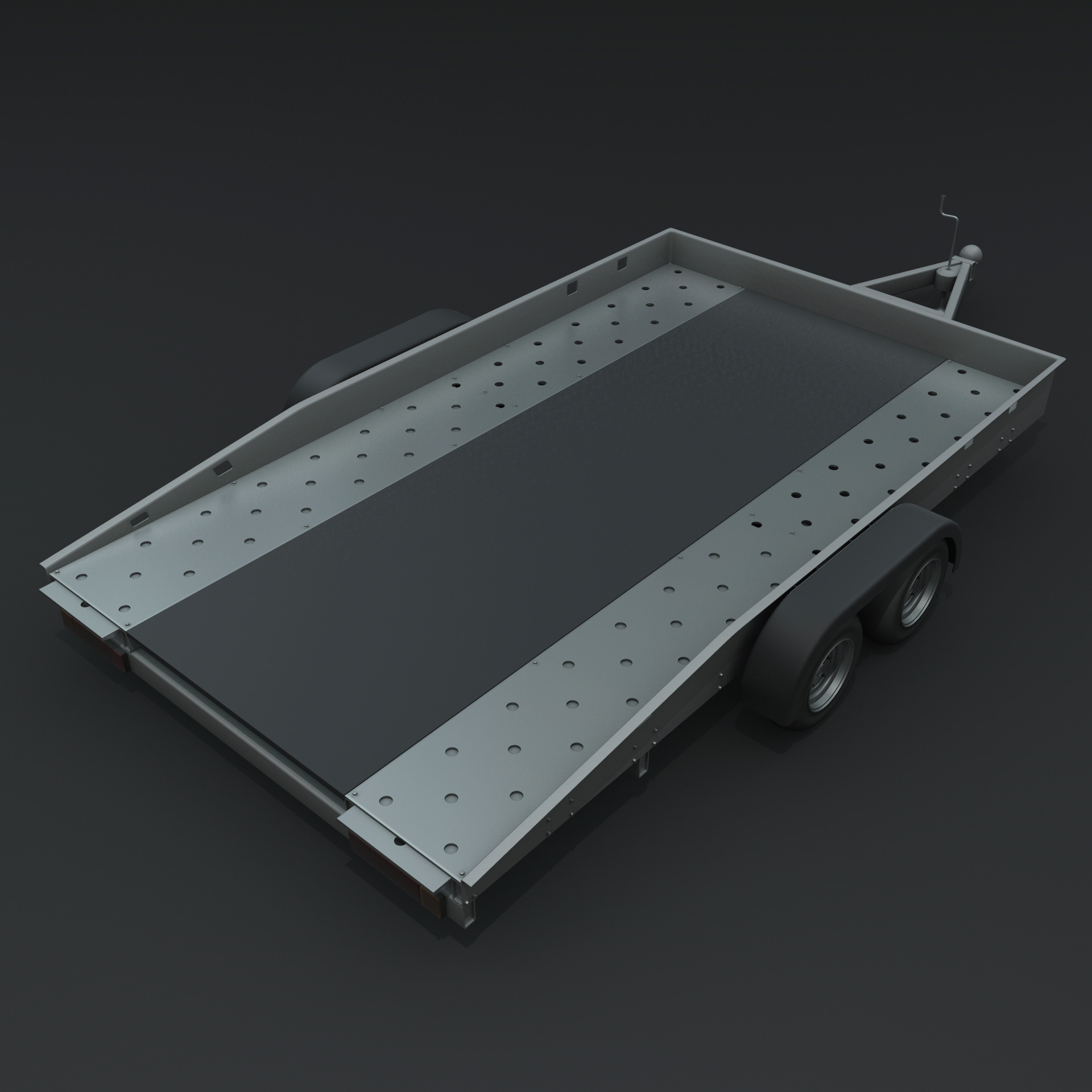 Car Trailer 3D model CGTrader