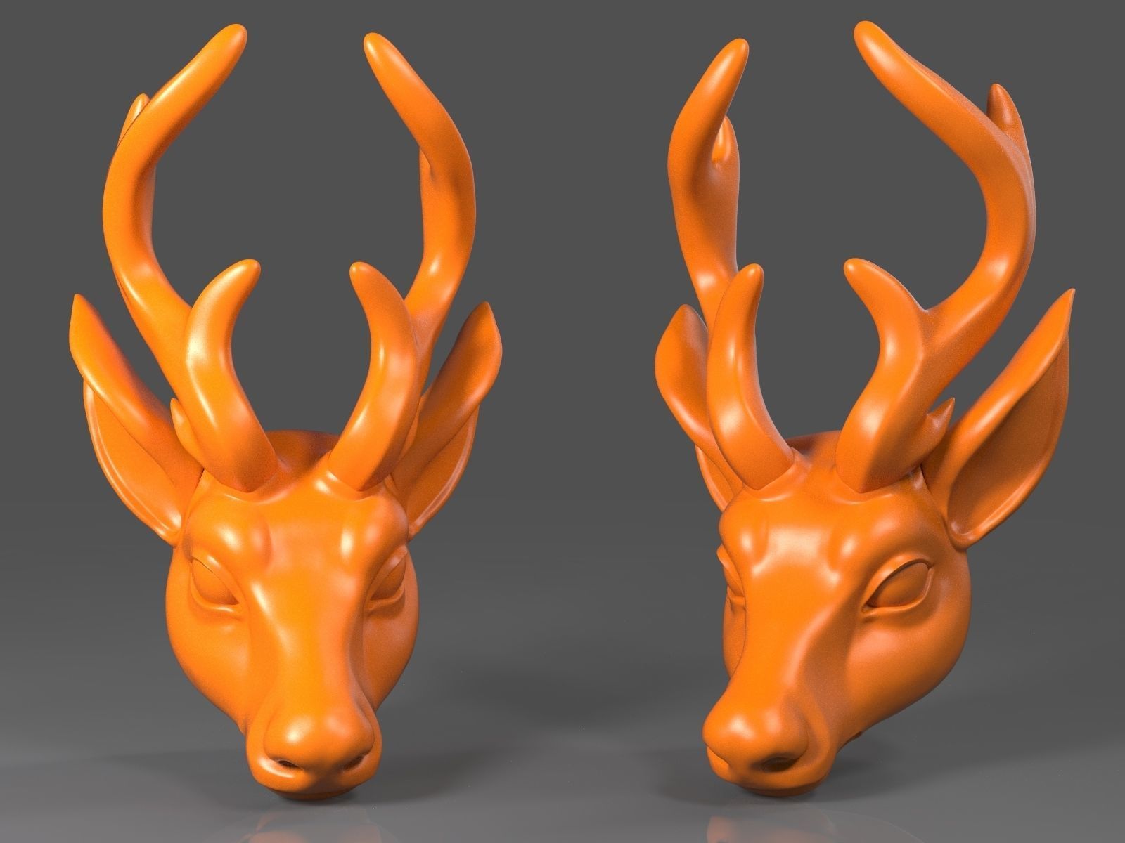 Deer Head02 3D model 3D printable | CGTrader