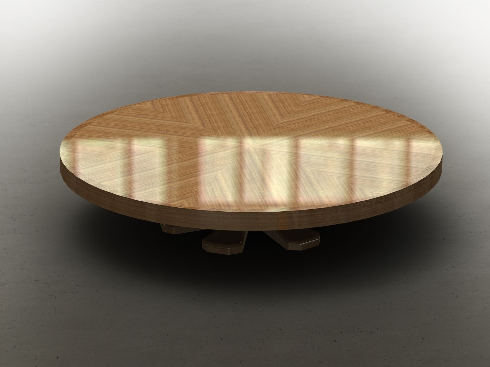 Round Expanding Folding Table 3D model