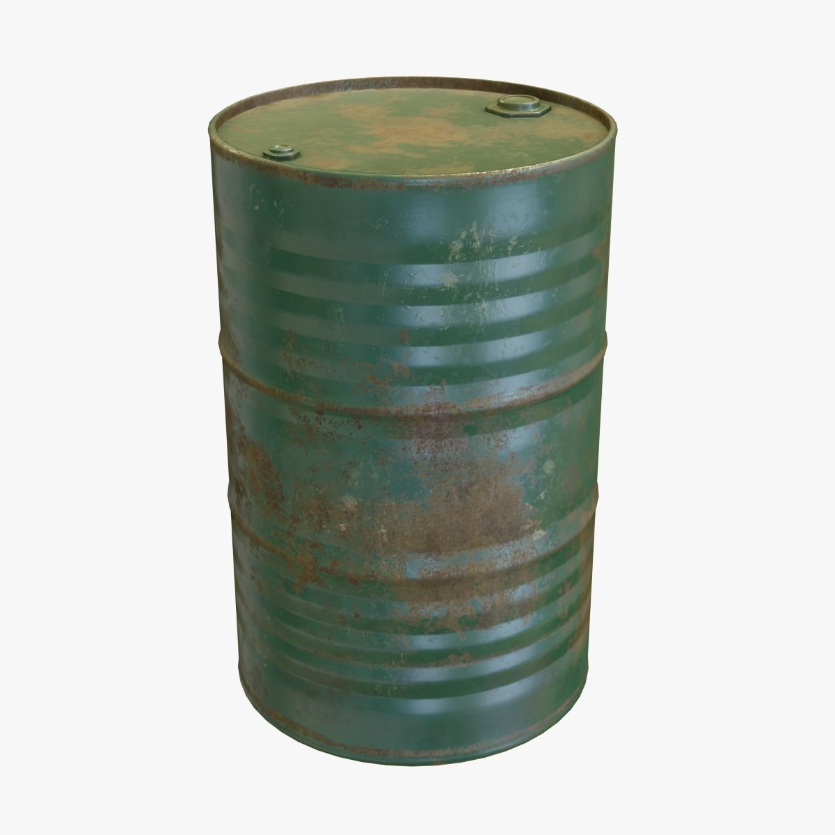 Green Oil Drum