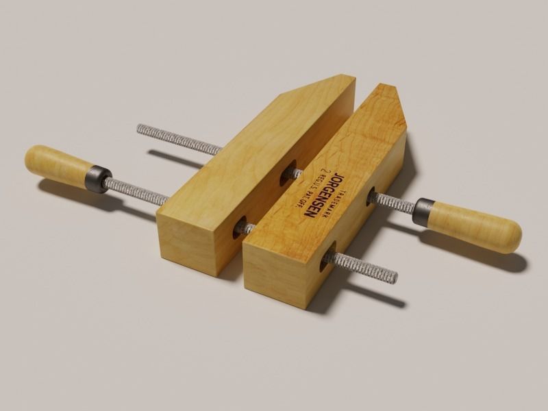 Wooden handscrew clamp