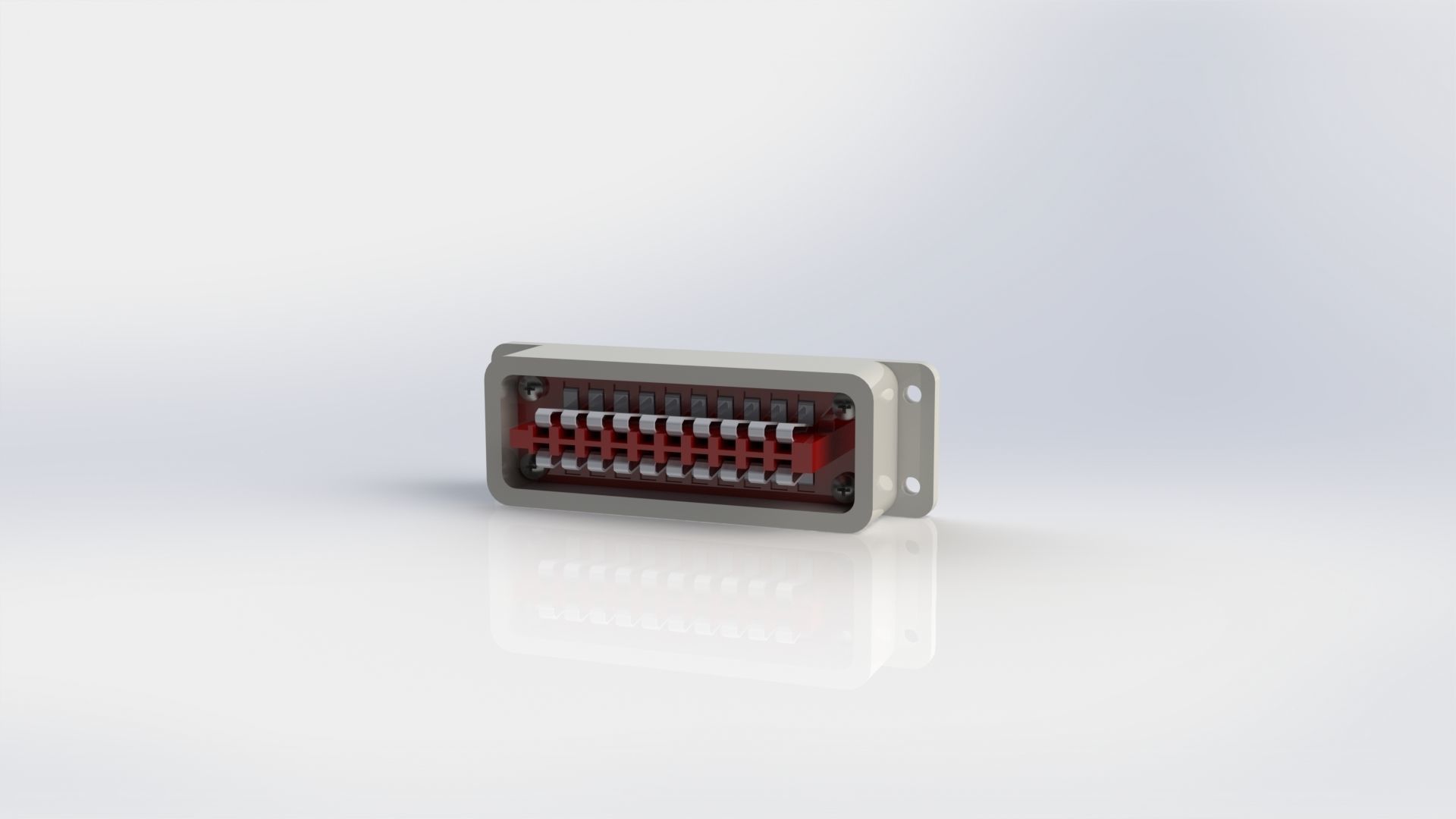 Rectangular aviation plug CA20