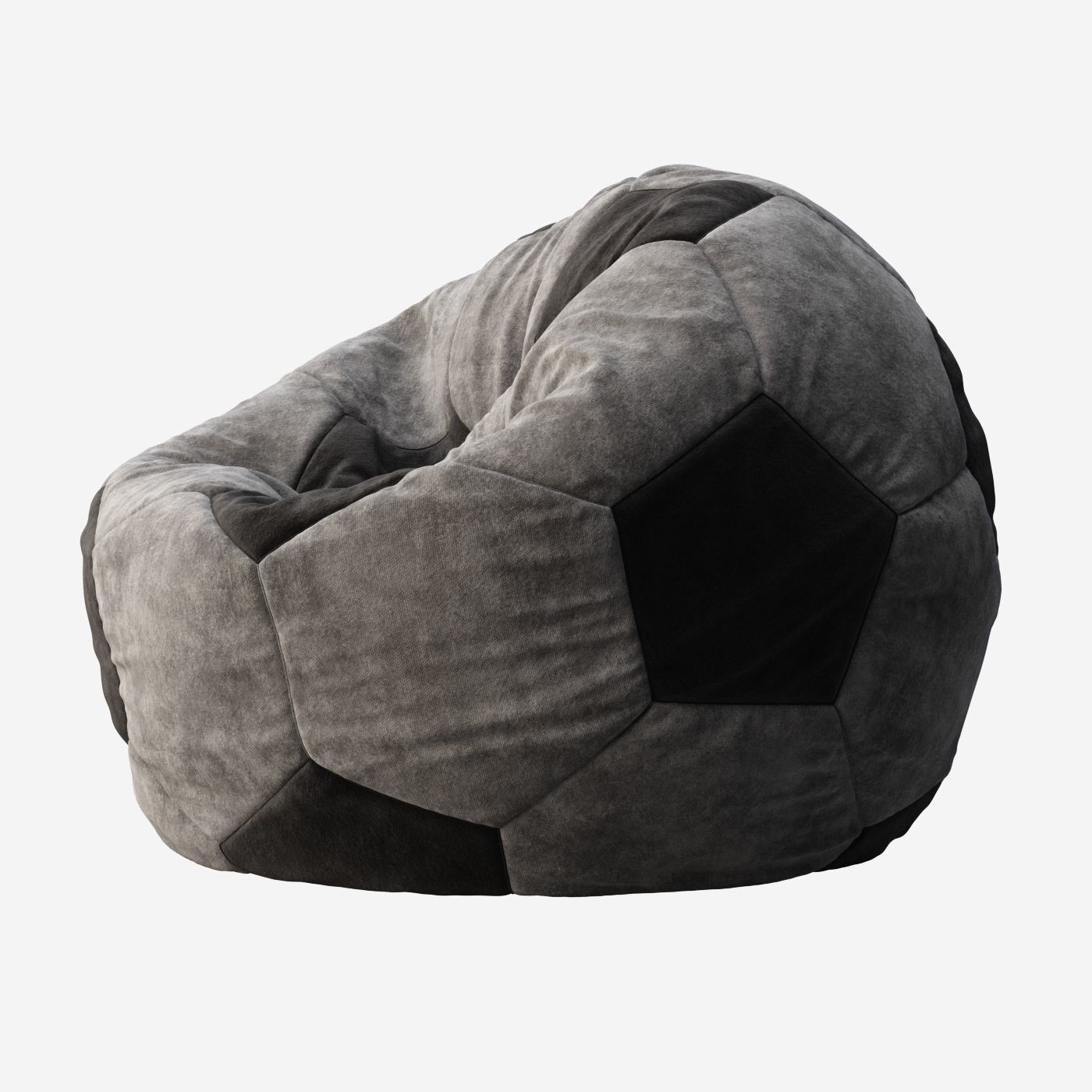 Bean Bag Chair Soccer Ball 3D model CGTrader