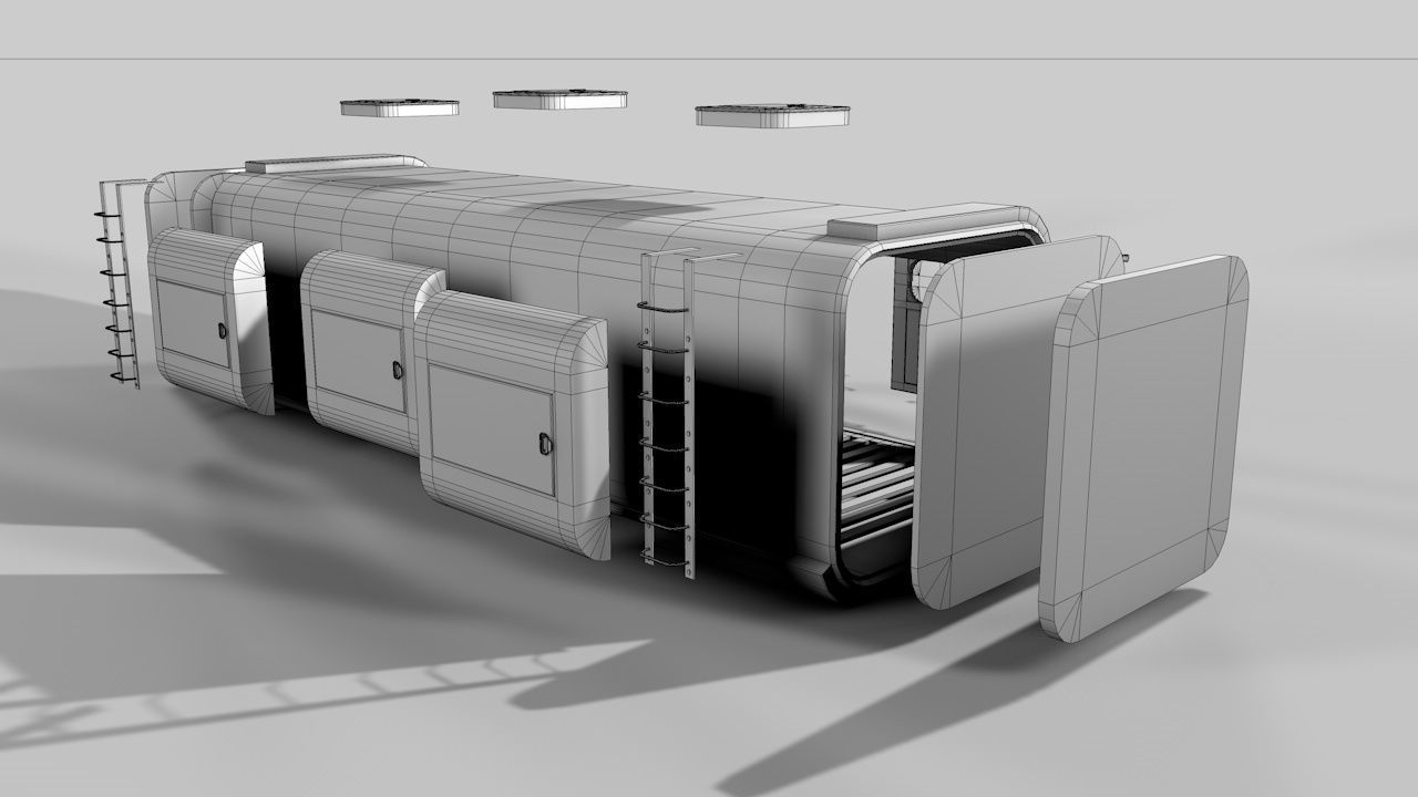 Deep Freeze Container 3D model CGTrader
