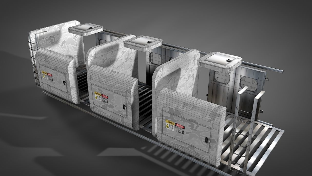 Deep Freeze Container 3D model CGTrader