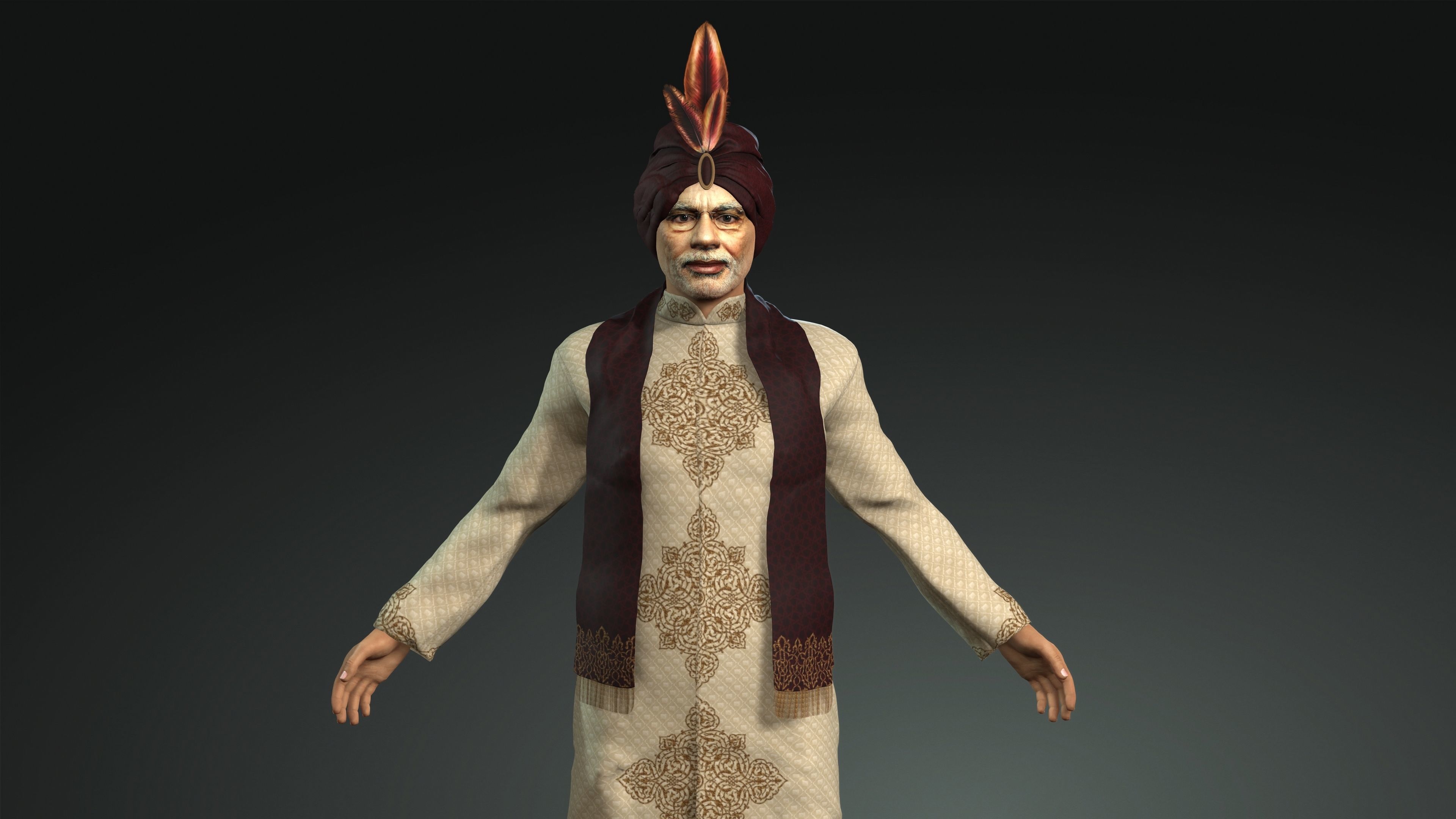 PM Narendra Modi 3D model rigged | CGTrader