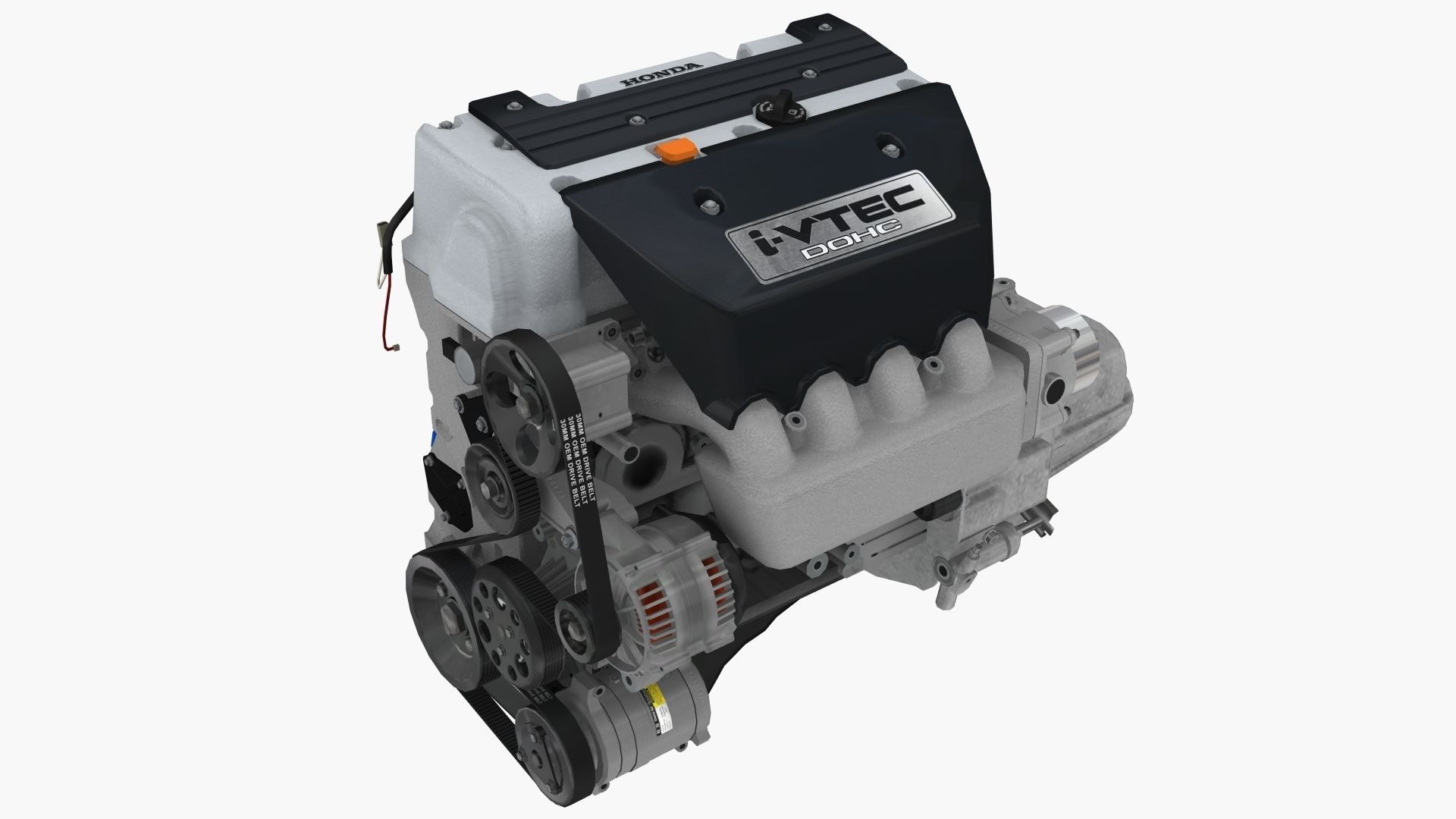 3D asset Honda Civic Si K20Z3 engine CGTrader