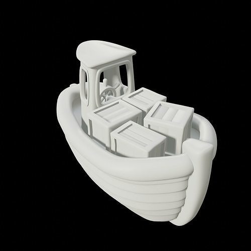 Cargo Boat 3D model