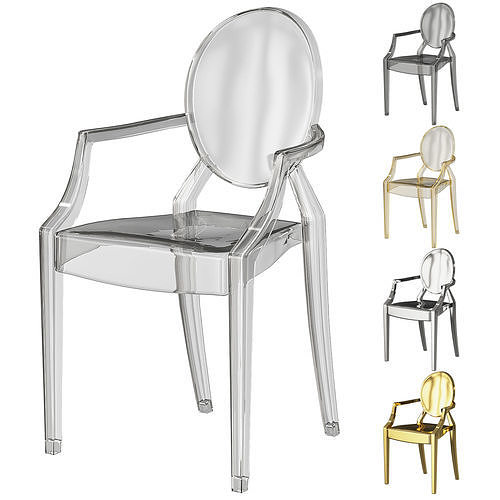 Kartell Ghost Chair 3D model CGTrader