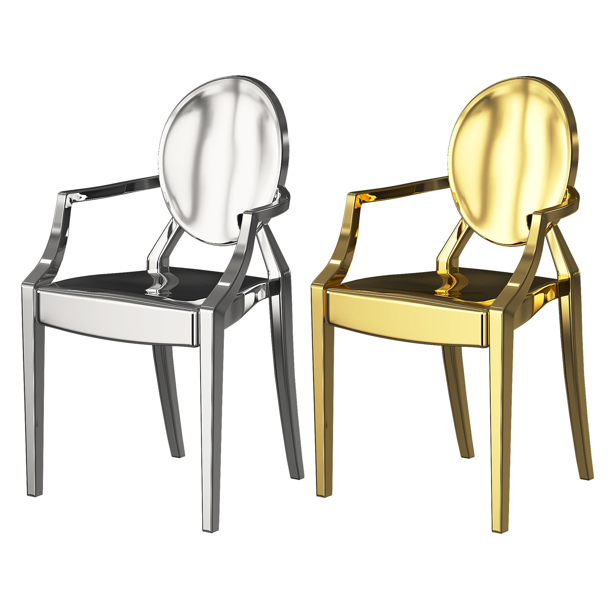 Kartell Ghost Chair 3D model CGTrader
