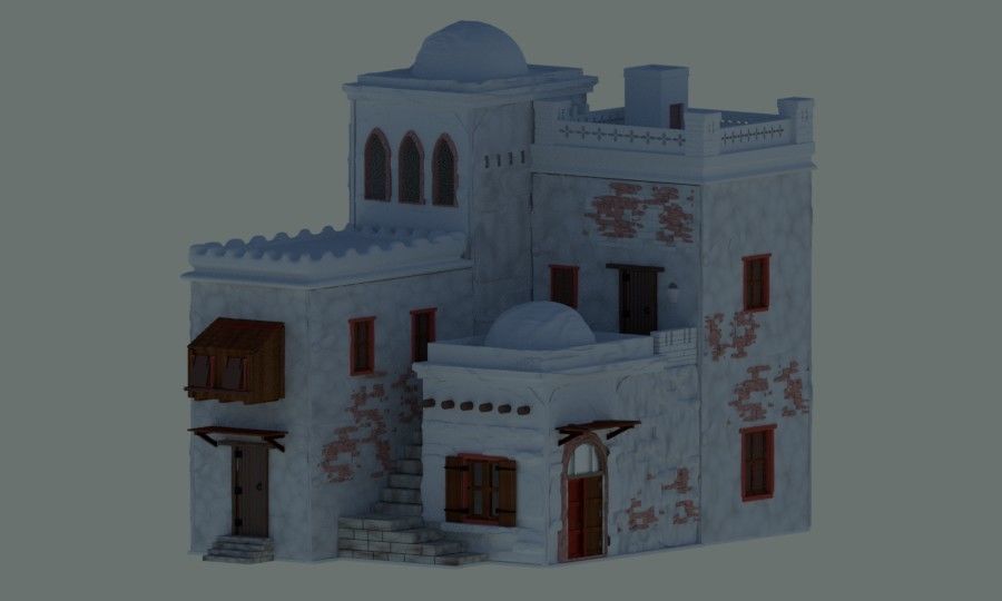 Kit 1 de casas de dioramas - Kit 1 of dioramas houses