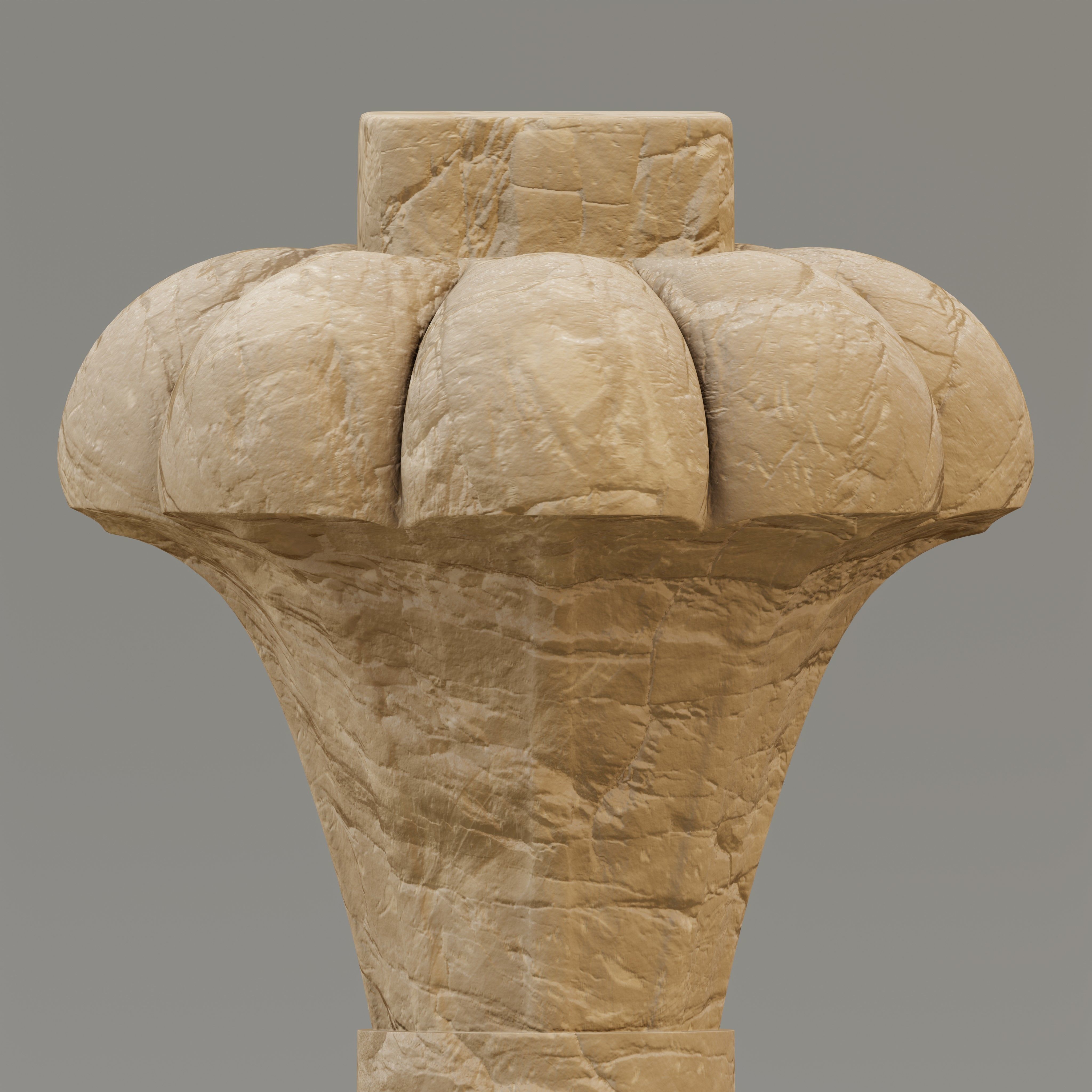 3D model Egyptian palmiform column VR / AR / low-poly | CGTrader