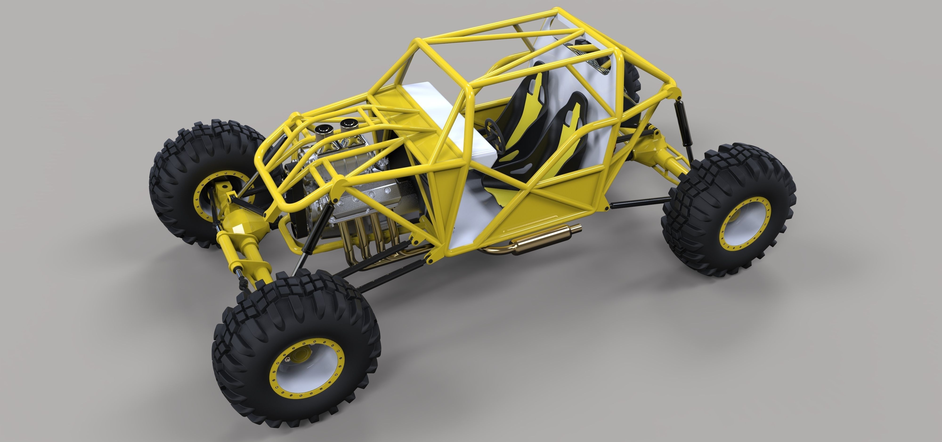 Rock crawling buggy 3D Model OBJ STL SLDPRT SLDASM SLDDRW IGE IGS IGES