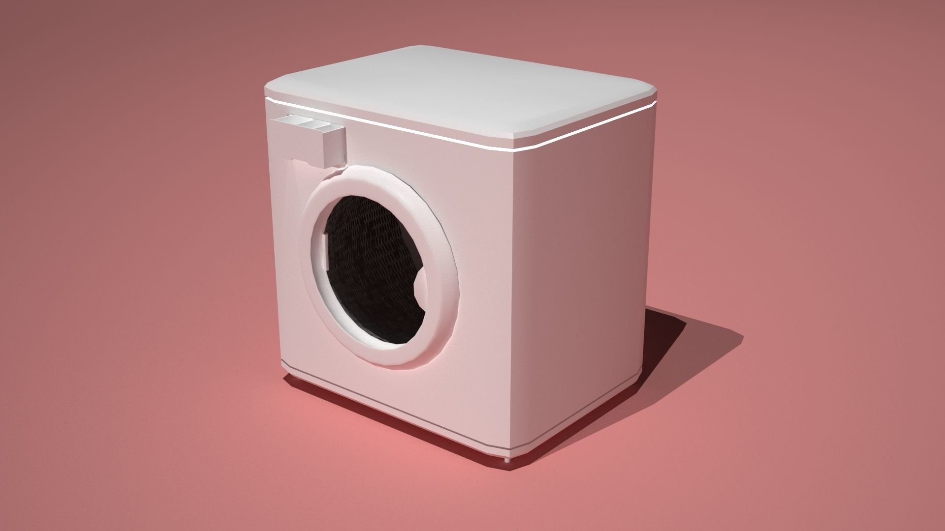 3D model Wash Machine LowPoly VR / AR / lowpoly CGTrader