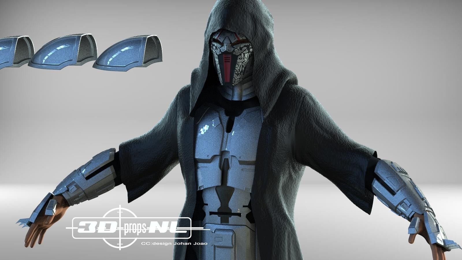 Sith Eradicator Full kit for Cosplay 3D model 3D printable CGTrader