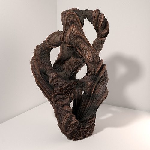 wood sculpture free 3D model CGTrader
