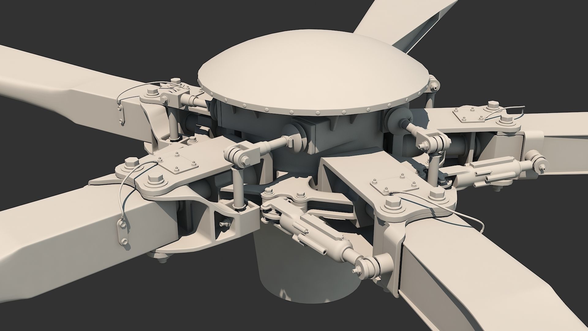Main Rotor T 129 Atak Helicopter 3D model | CGTrader