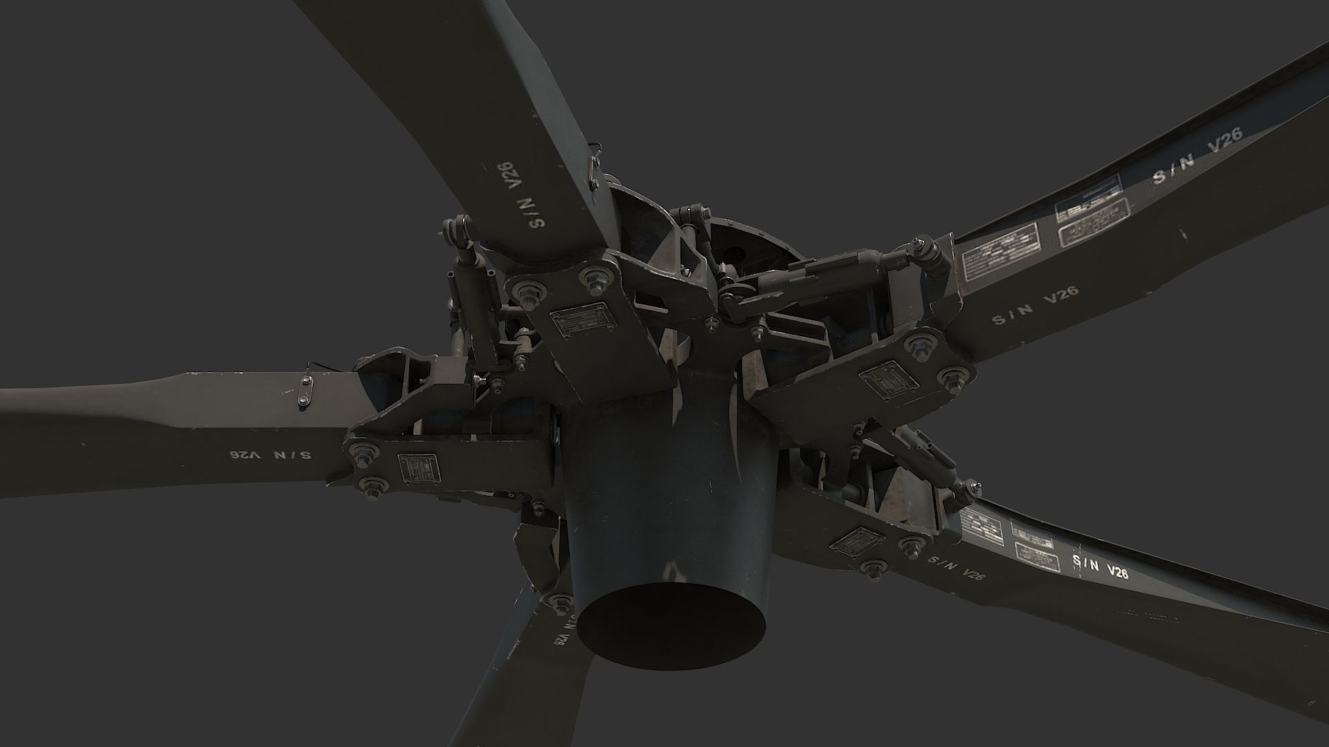 Main Rotor T 129 Atak Helicopter 3D model | CGTrader