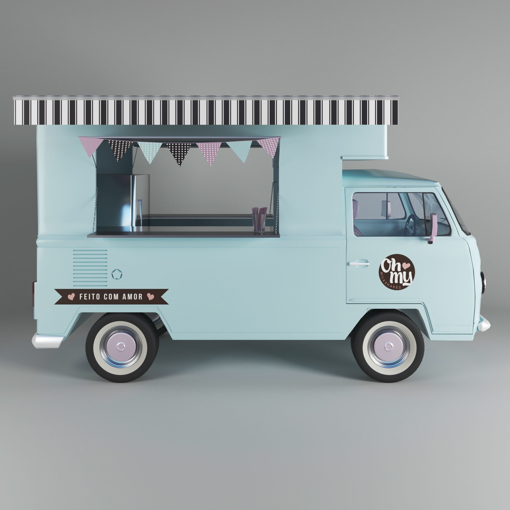 Food truck 3D model | CGTrader