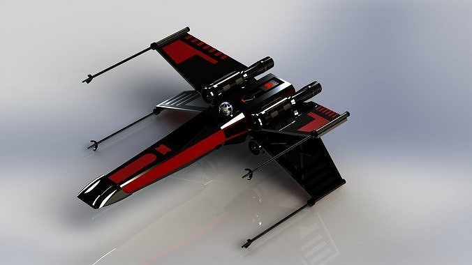 star wars x wing 3d model 3d printable cgtrader