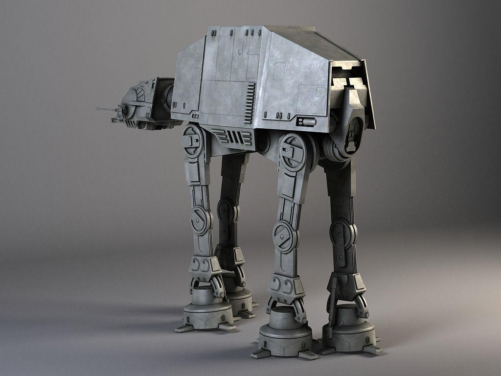 Star Wars AT-AT Walker rigged for Maya 3D model rigged | CGTrader