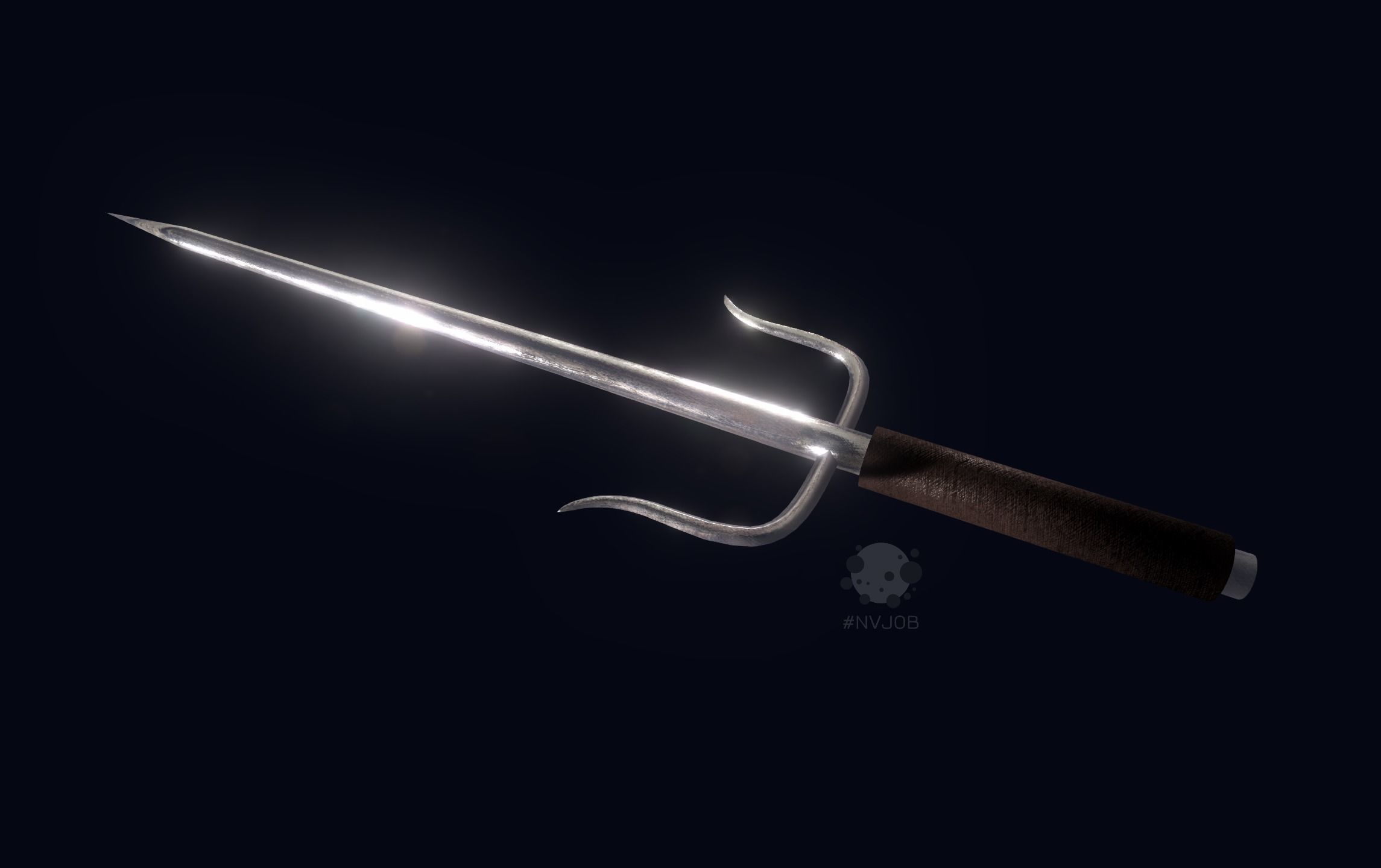 Sai Weapon Game Ready free VR / AR / lowpoly 3D model CGTrader