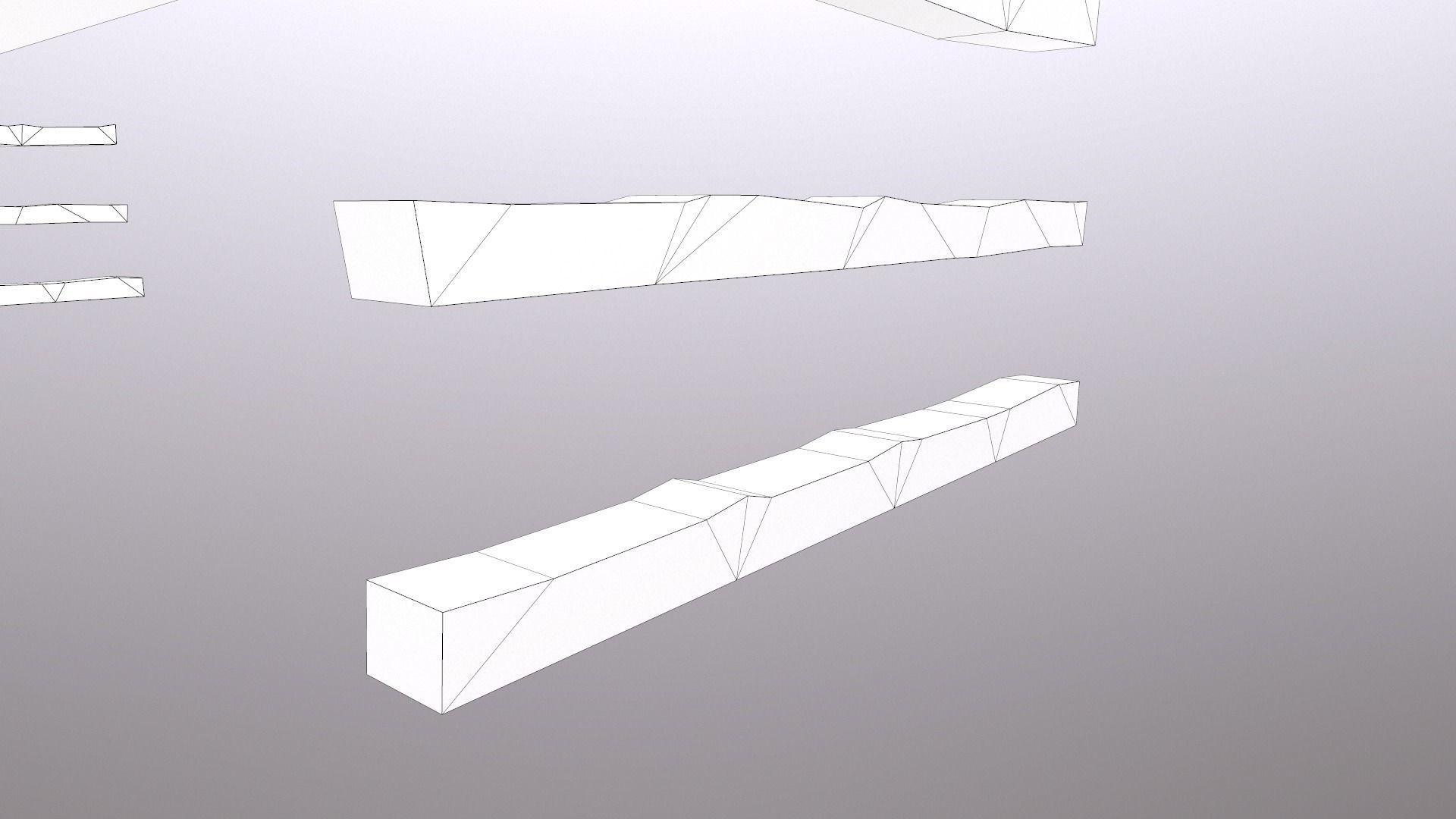 3D model Stacked Rails P65 VR / AR / low-poly | CGTrader