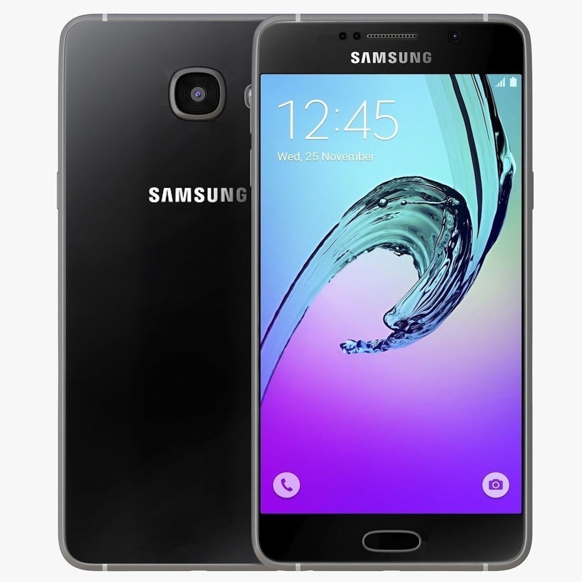 Samsung Galaxy A5 2016 Black 3D model | CGTrader