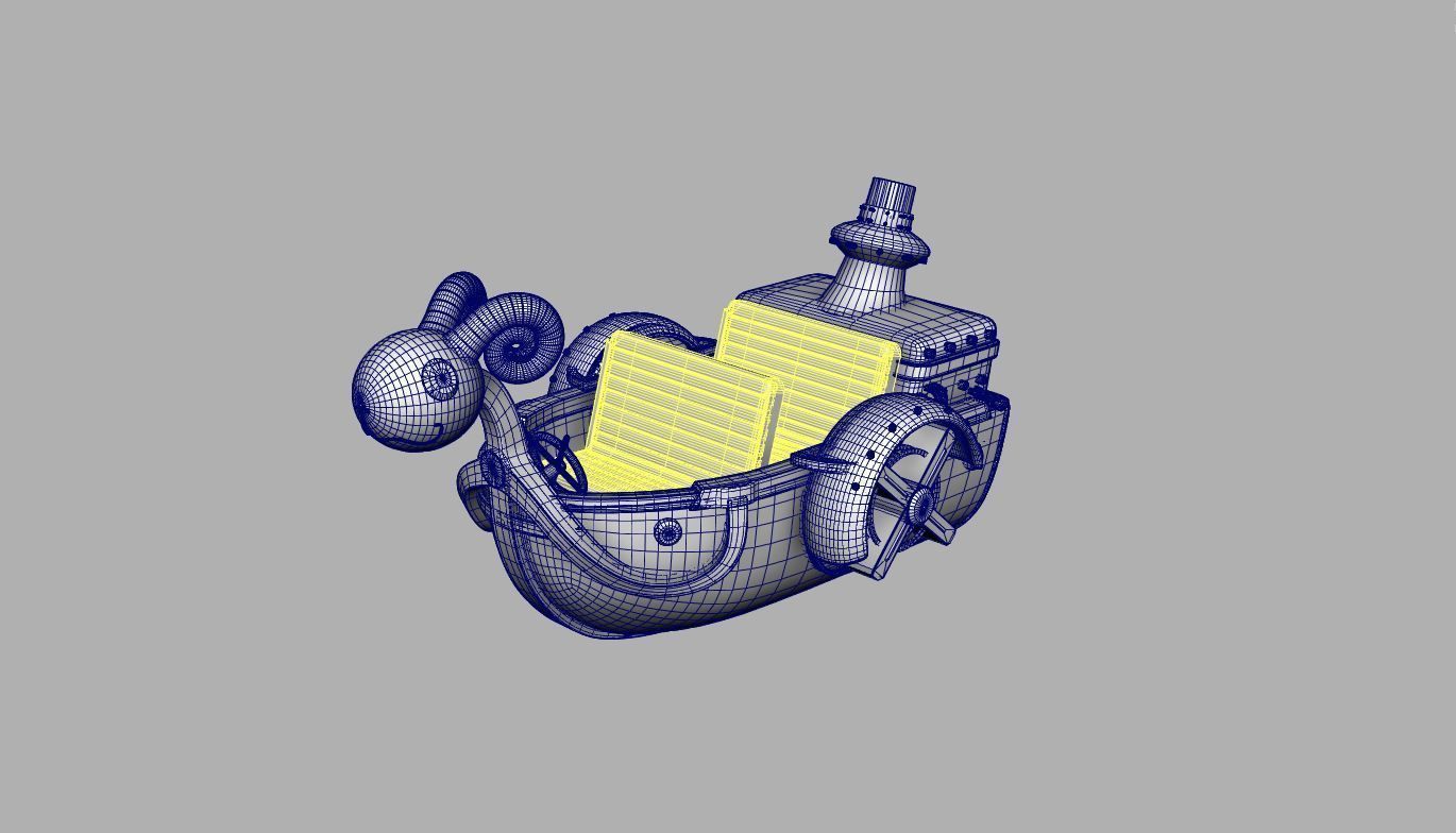 3D model Mini Merry - One Piece VR / AR / low-poly | CGTrader