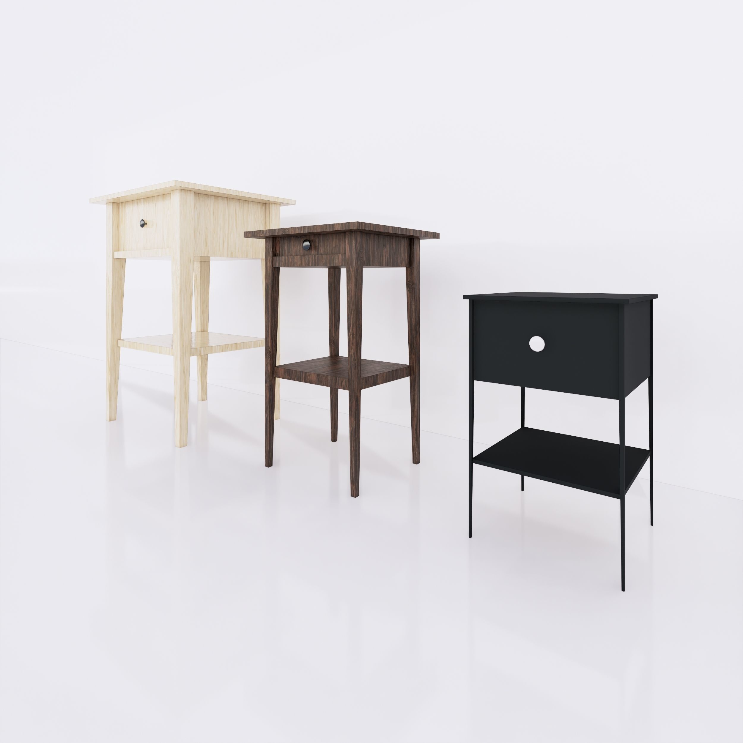 3D Bed Table 1 Hemnes Full parametric Revit Family free VR / AR / low