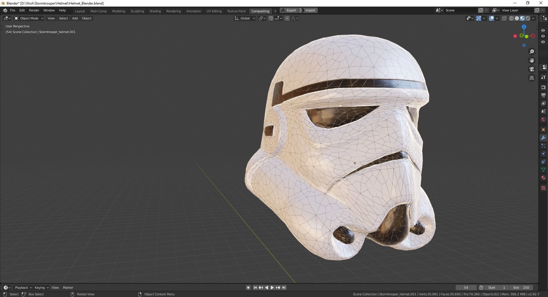 3d model stormtrooper helmet