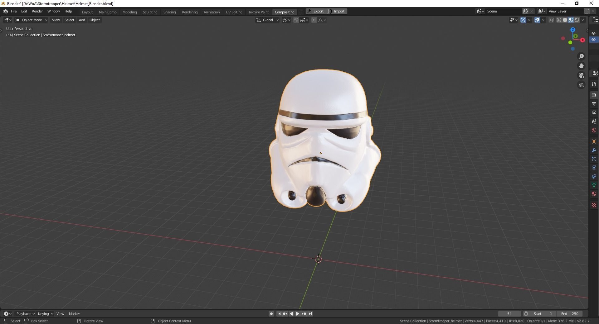 3d model stormtrooper helmet