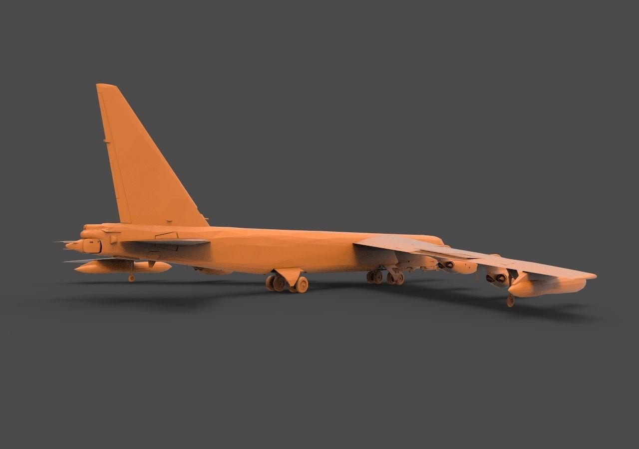 B - 52 bomber bomber 3D model 3D printable | CGTrader