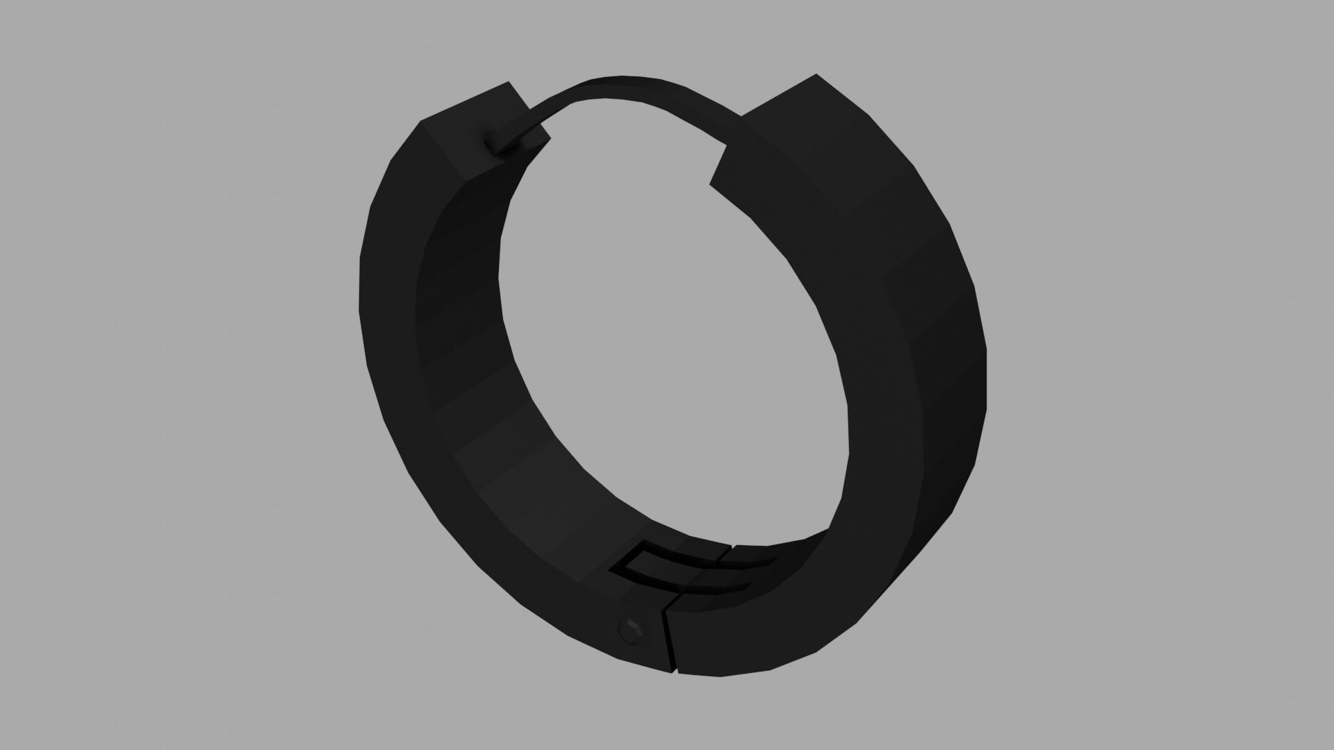 3D model Lowpoly Hoop Earring VR / AR / lowpoly CGTrader