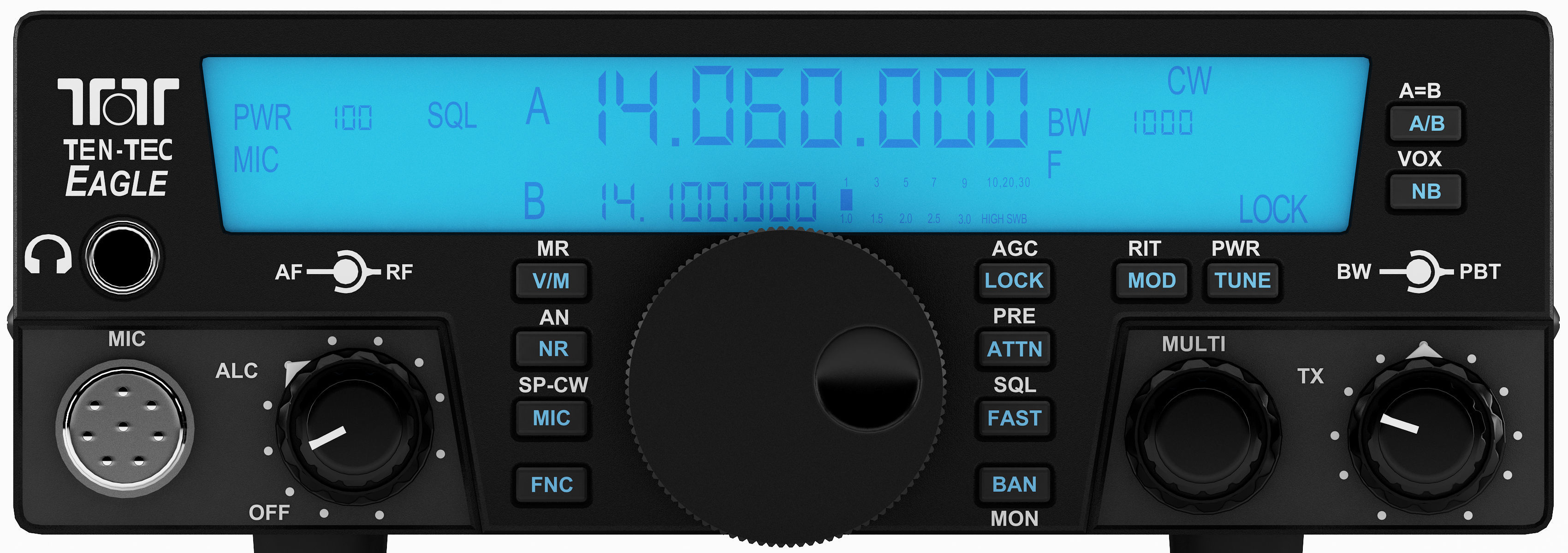 Ten Tec Eagle Transceiver 3D model CGTrader