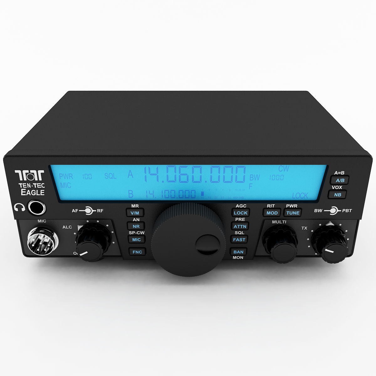 Ten Tec Eagle Transceiver 3D model CGTrader