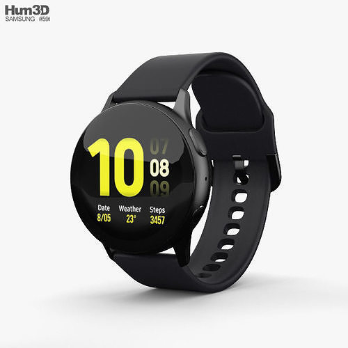 40mm Aluminium Aqua Black 3D model 