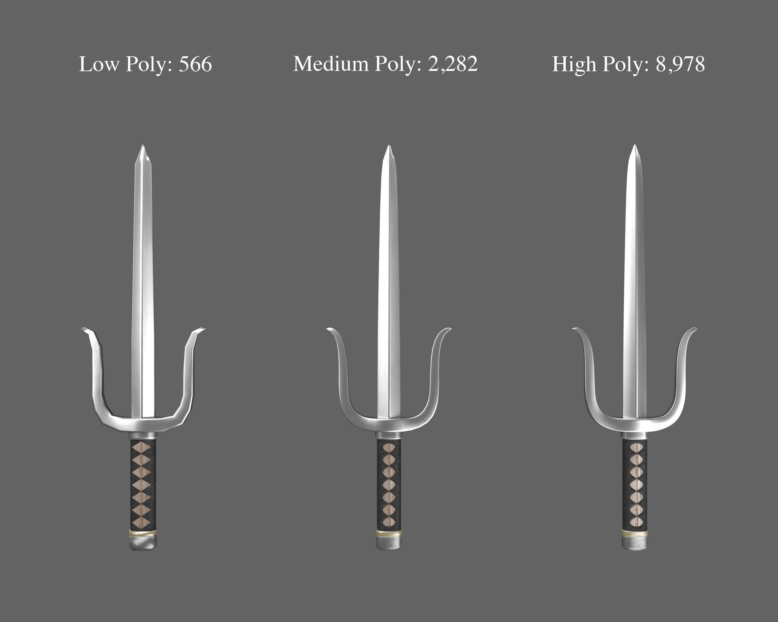Ancient Weapons Japanese Set 3D Model Collection CGTrader