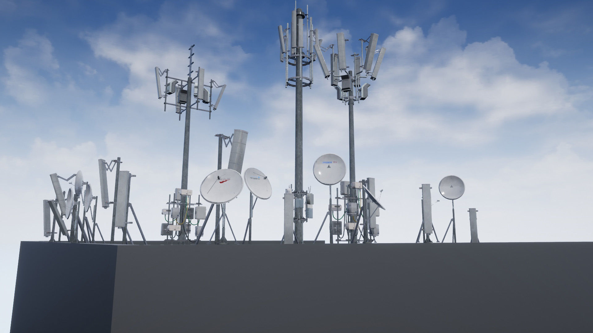 Cellular TV Radio Antenna towers