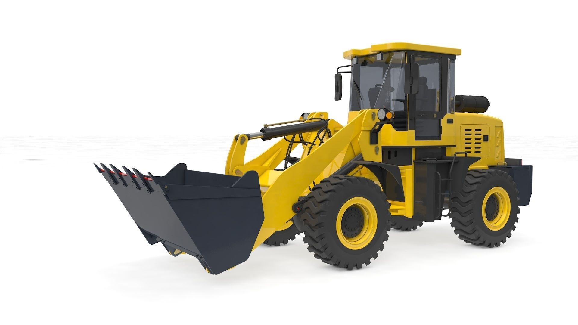 Wheel Loader Rigged and Animated 3D model animated rigged | CGTrader