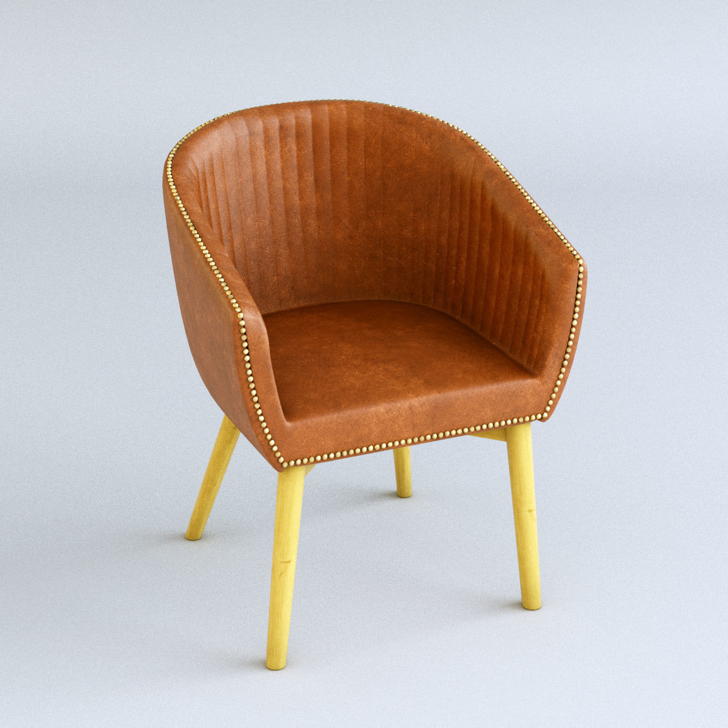 Bucket Dining Chair Variants 3D model CGTrader