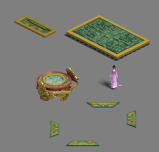 Luxury palace local accessories 3D model CGTrader