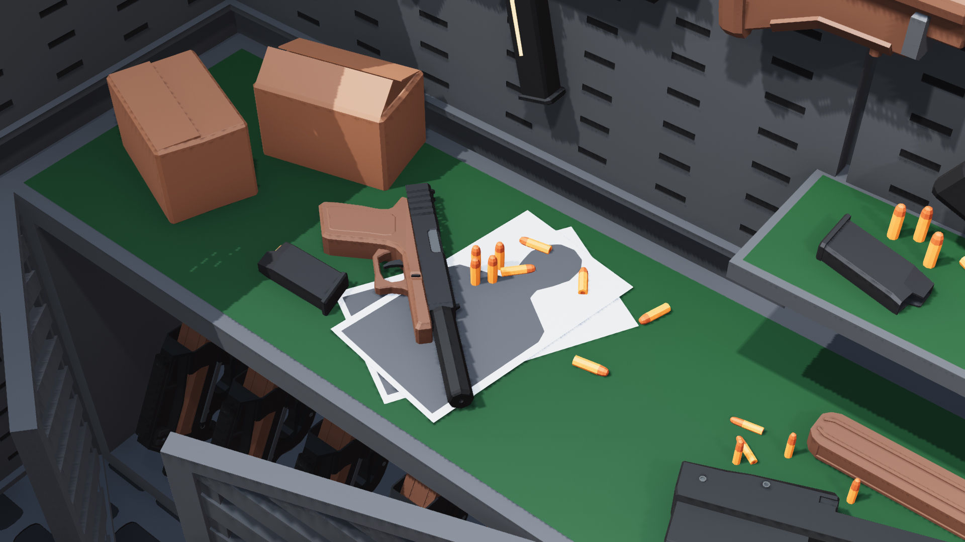 3D model Poligonal Weapon Rack VR / AR / low-poly | CGTrader