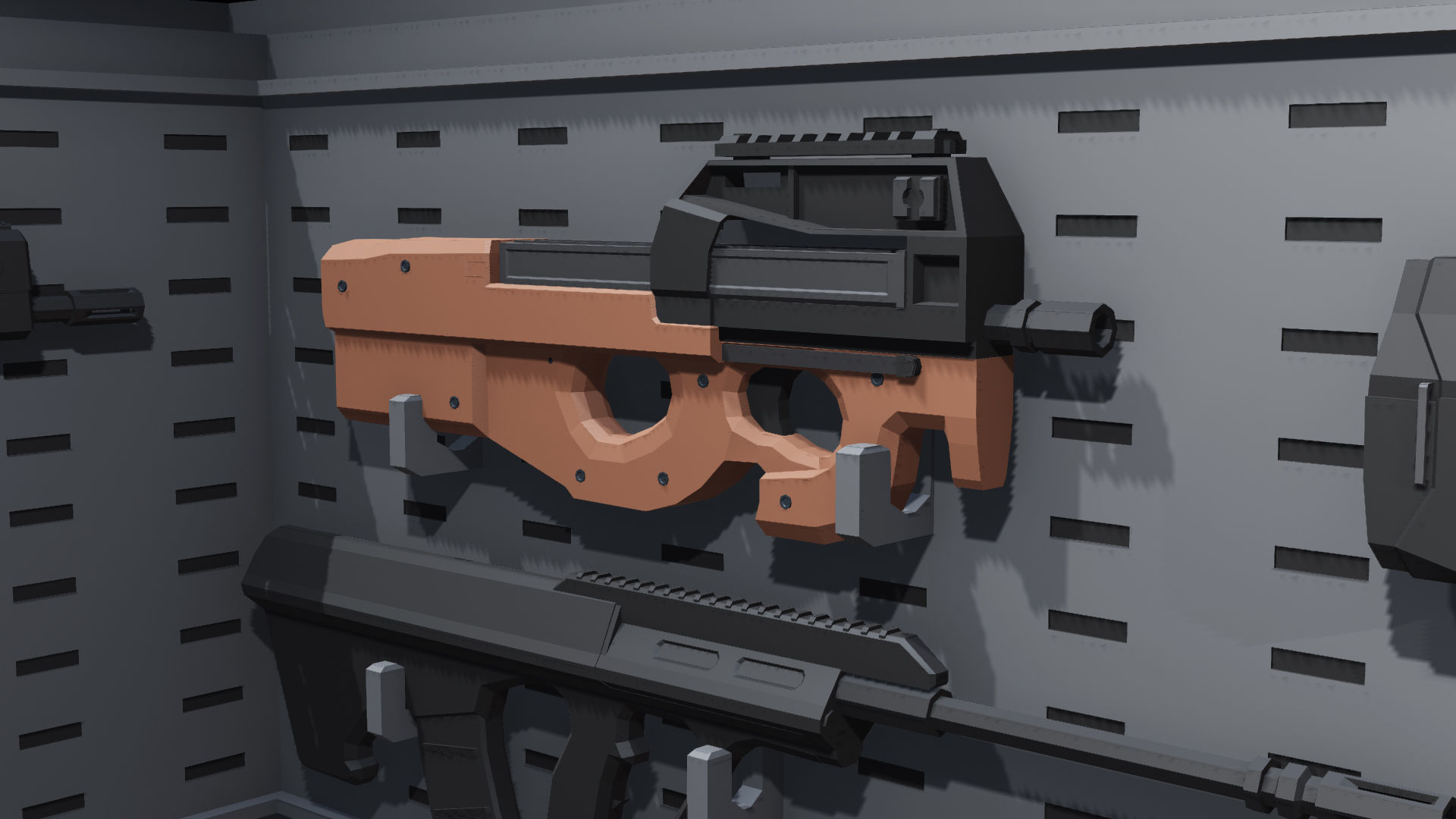 3D model Poligonal Weapon Rack VR / AR / low-poly | CGTrader