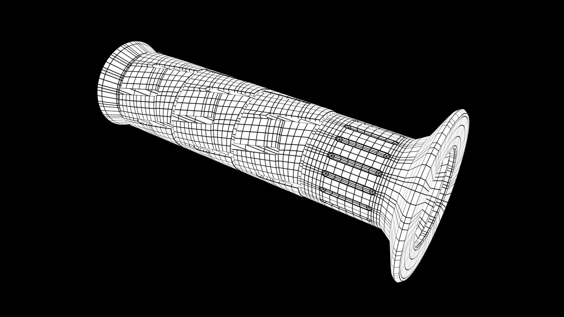 Motorcycle Handlebars Grip 3D model CGTrader