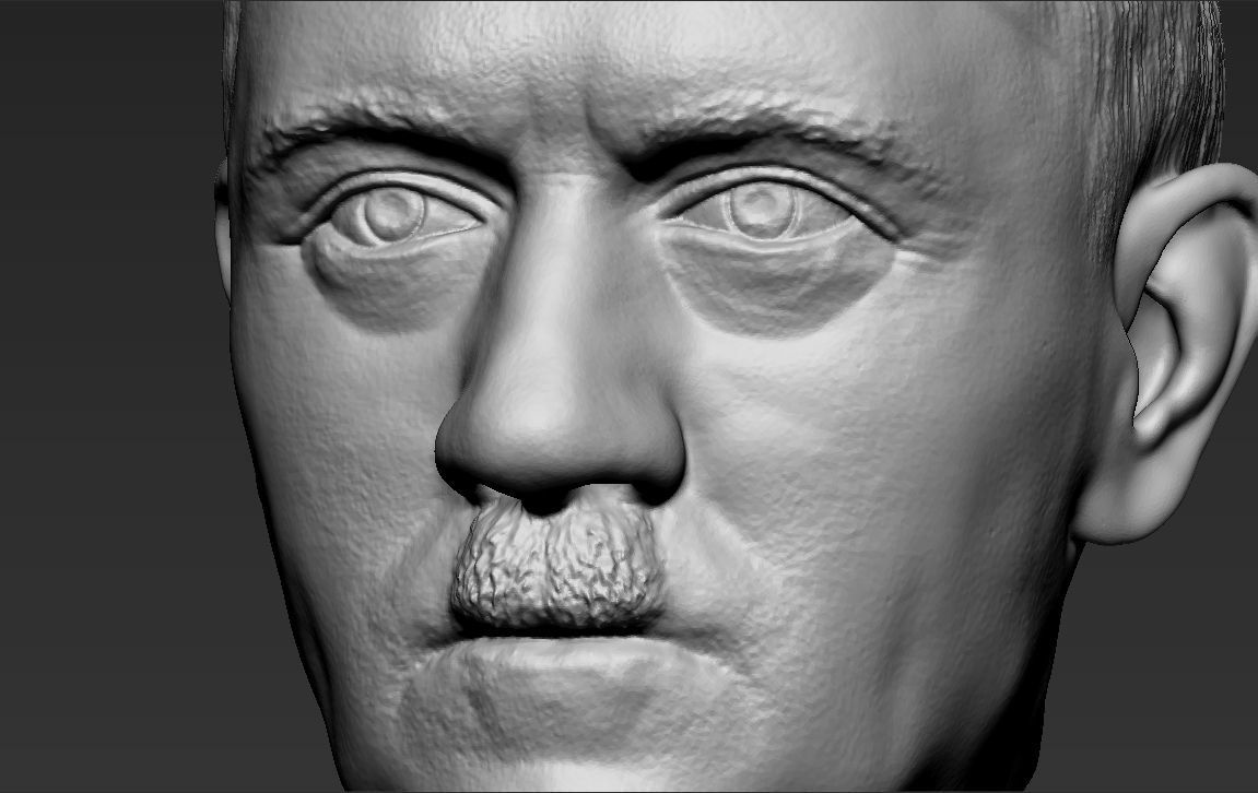 Adolf Hitler head 3D printing ready stl obj formats 3D model 3D ...