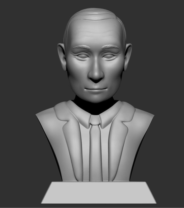 Vladimir Putin bust caricature