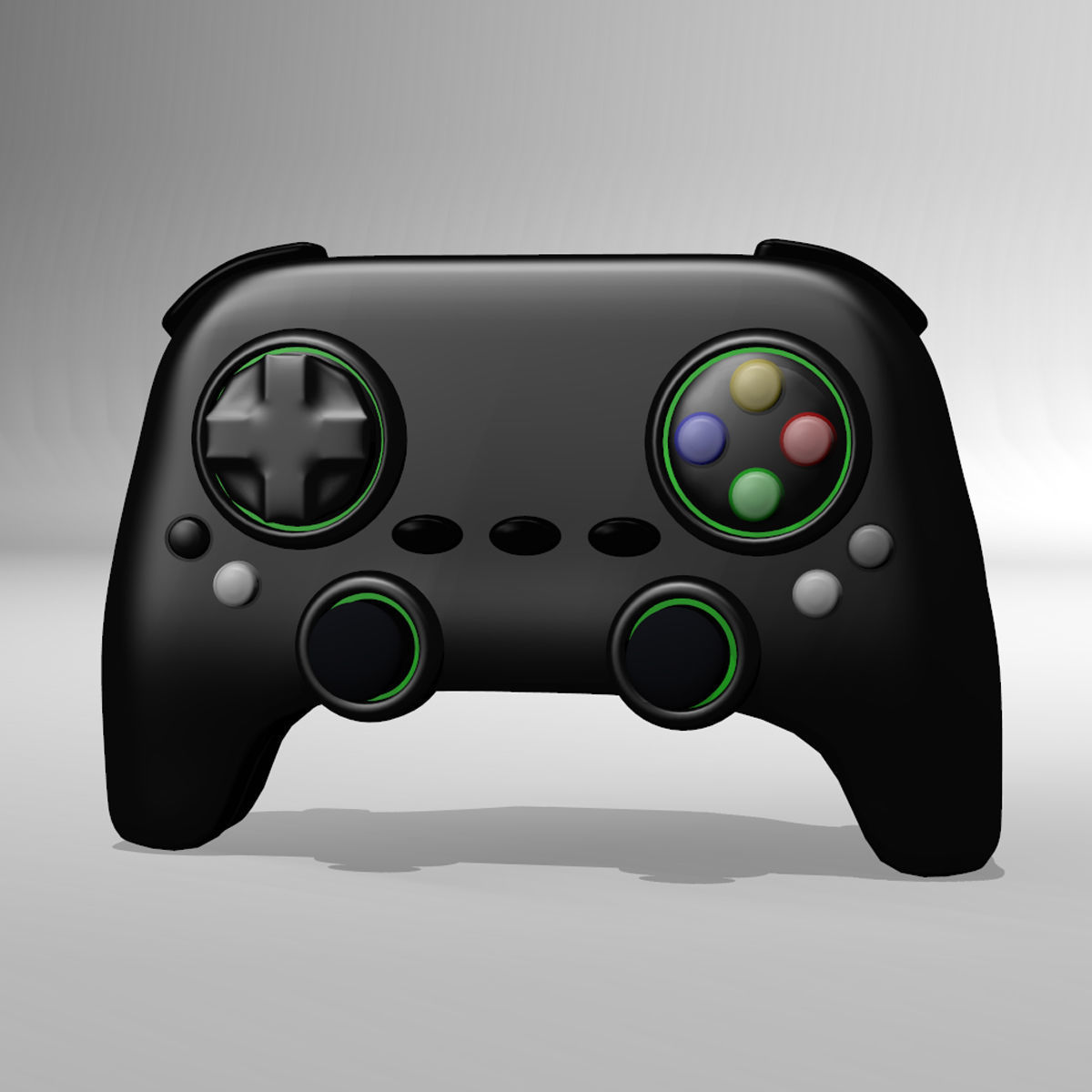 Video Game Controllers 3D model CGTrader