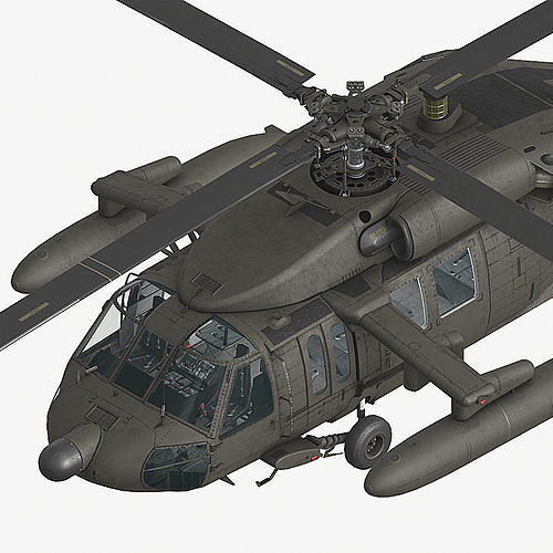 3D model UH60 Fuel tanks VR / AR / lowpoly